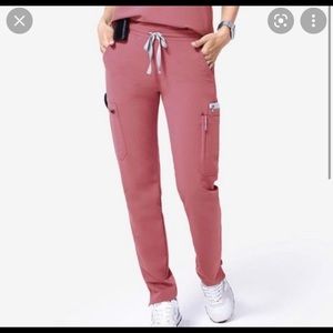Figs Yola scrub pants mauve XXS